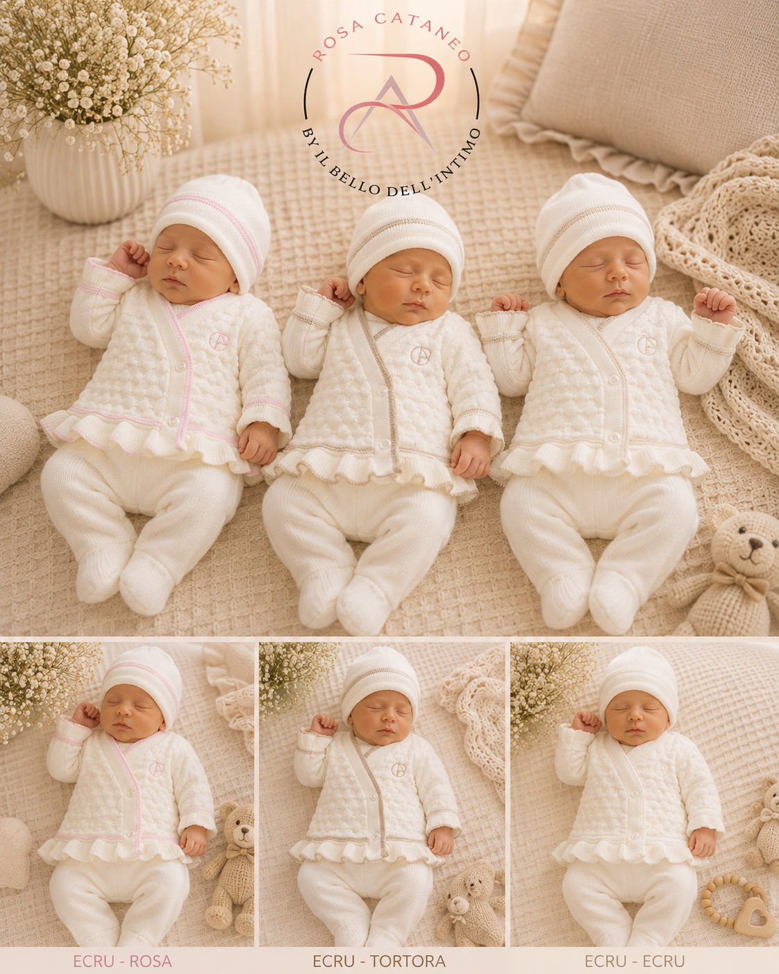 Giacchina Neonato Nazareno Gabrielli NG743/1 in Misto Lana 50% Lana 50% Acrilico