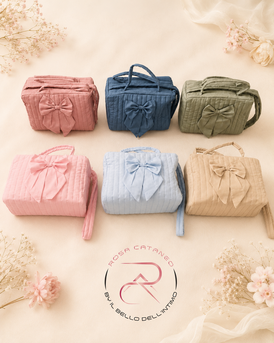 Borsa Mamma Trapuntata con Fiocco
