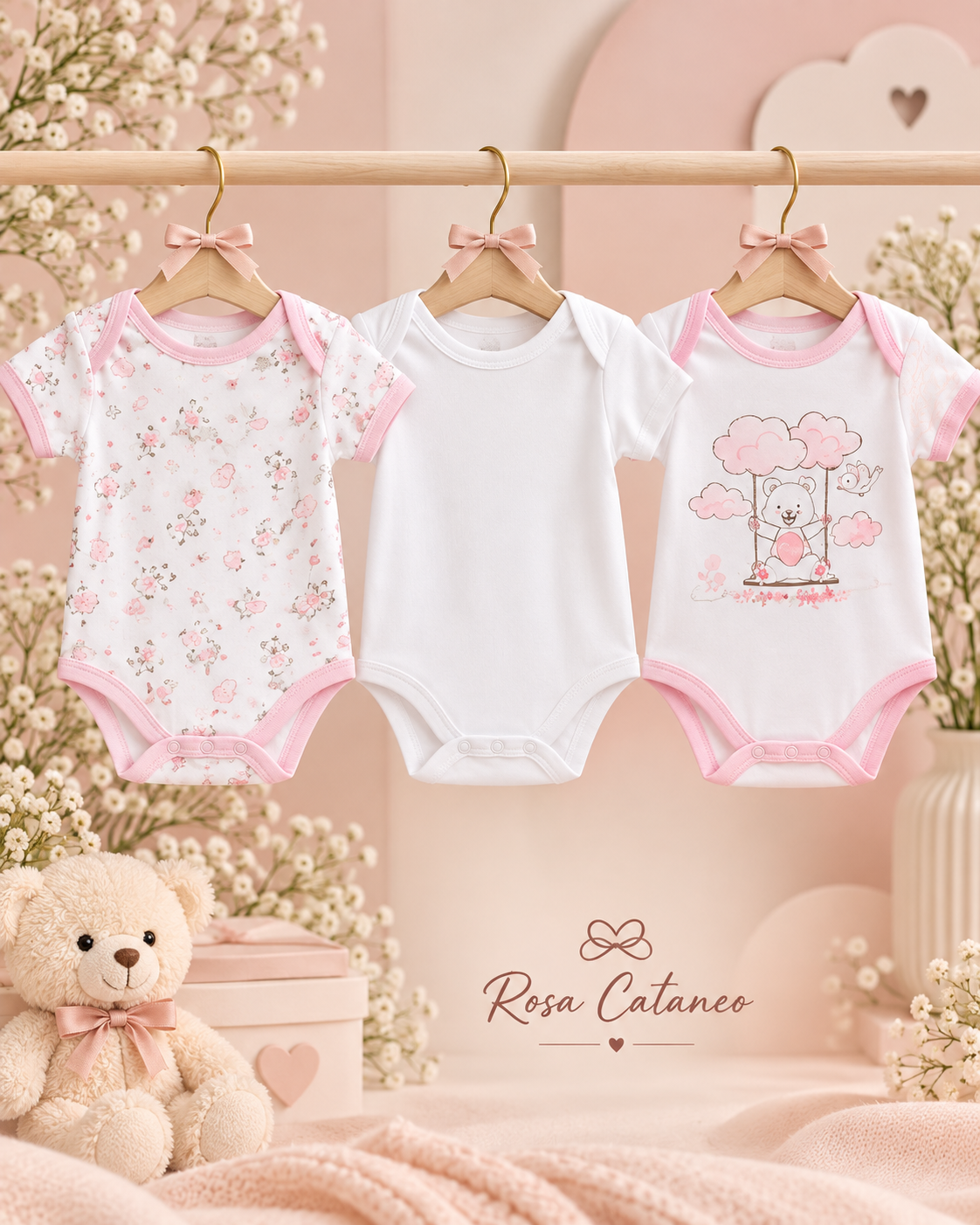 Tris 3 Body Neonato Caldo Cotone Nazareno Gabrielli – 0/36 Mesi