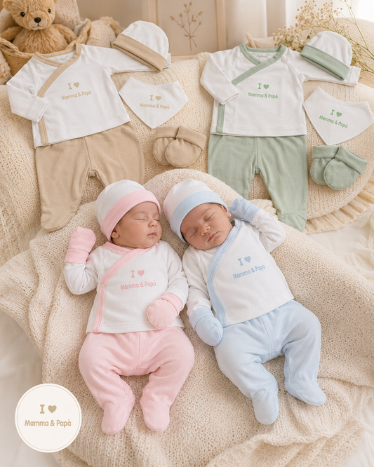 Set Nascita Neonato 5 Pezzi in Caldo Cotone Les Jolies LJ-3591 Dis.3