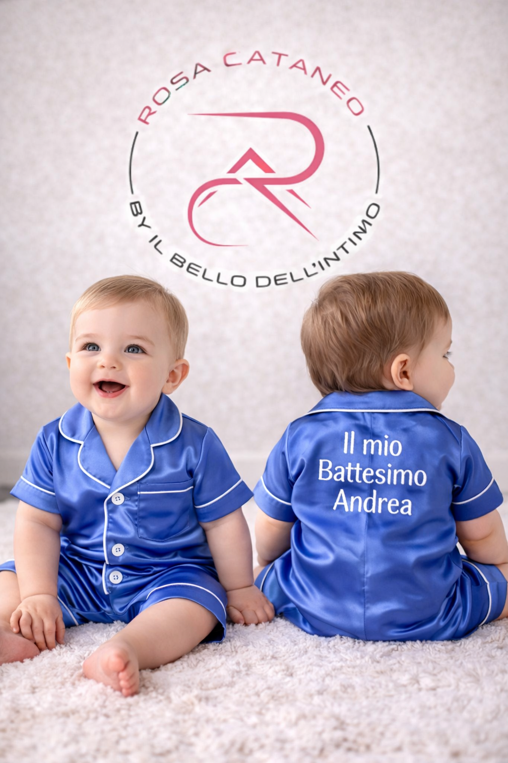 Pigiama neonato in raso con e senza personalizzazione