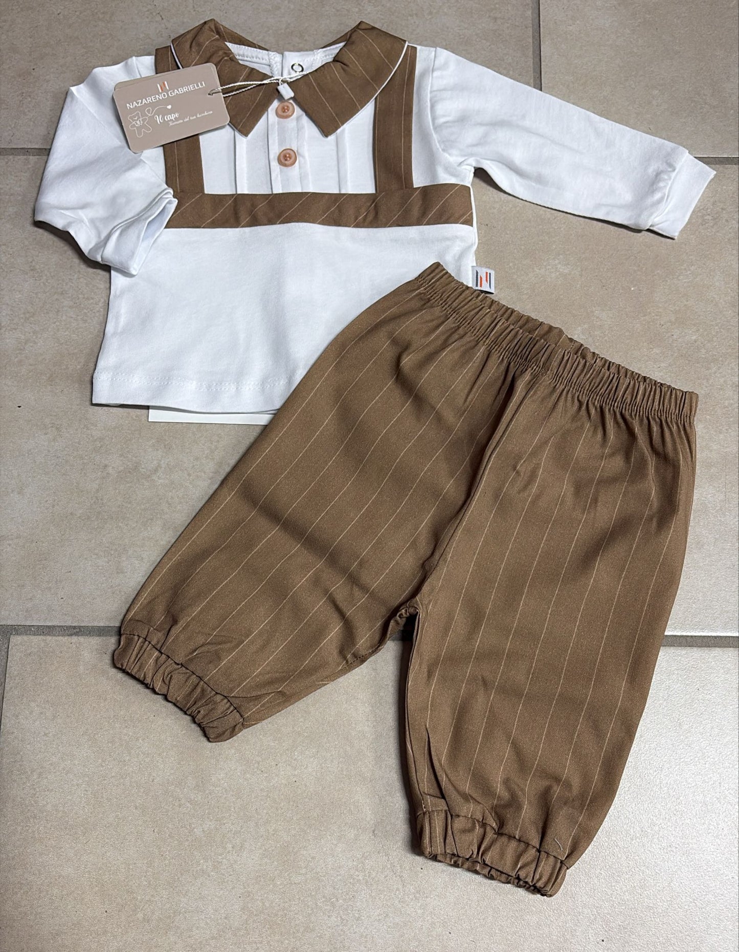 Clinico Neonato in Cotone Nazareno Gabrielli Avion/Tortora – NG3620