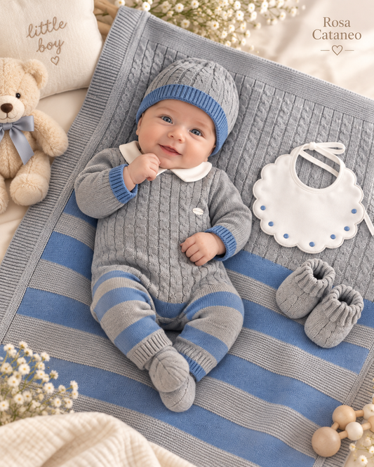Completo Set Nascita Neonato Hophoplà – Ideale per Uscita Clinica