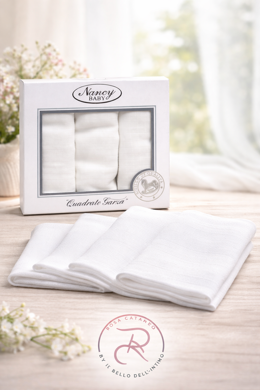 Quadrati in Garza Nancy Baby – Set 3 Pezzi