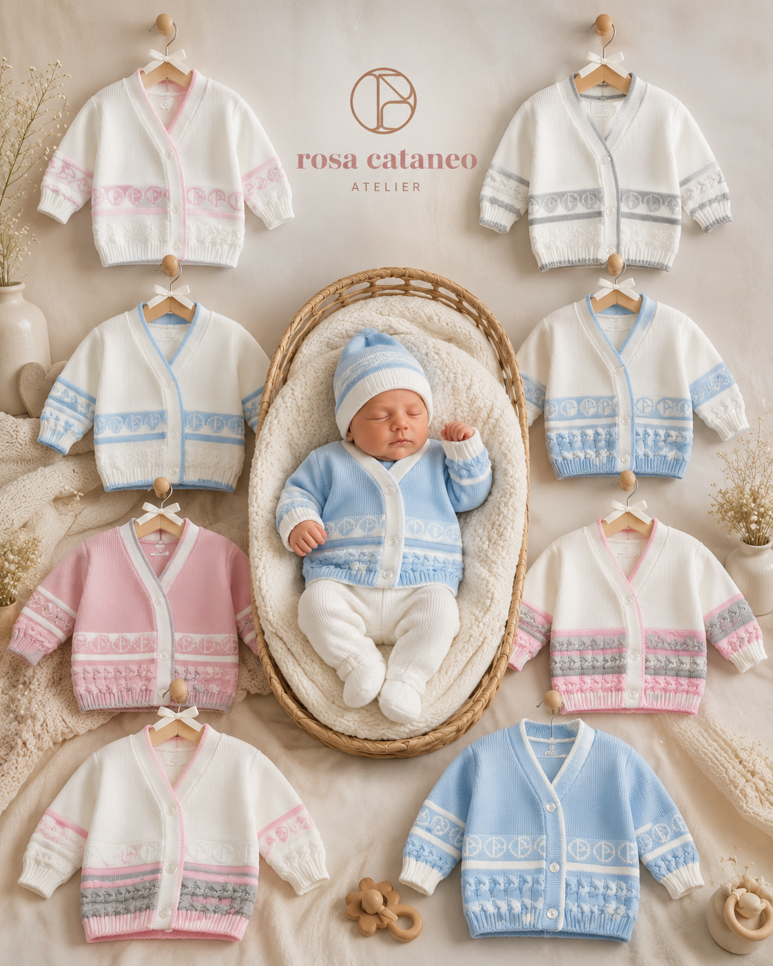 Scaldacuore Neonato Nazareno Gabrielli NG750/6 Misto Lana 50% Lana 50% Acrilico
