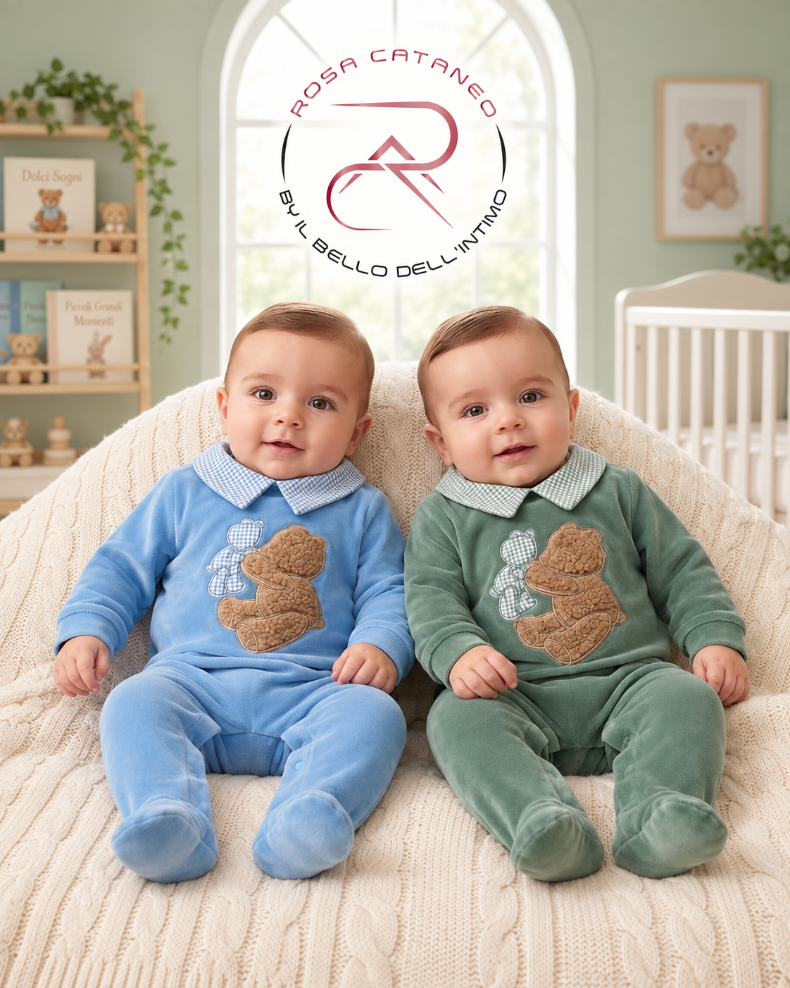 Tutina Maschietto in Ciniglia con Orsetto Les Jolies – LJ-344