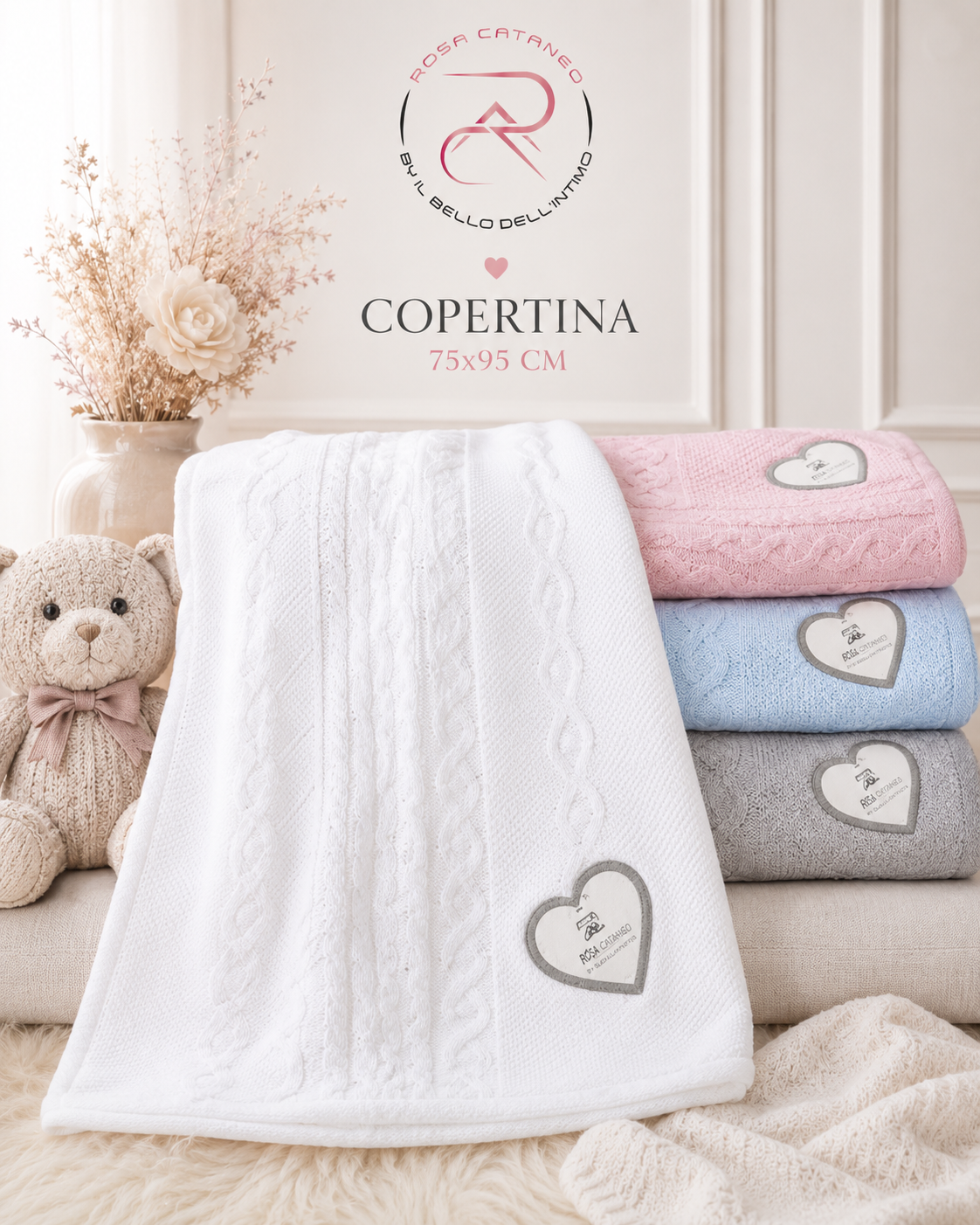 Copertina Neonato per Passeggino Anelli 75x95 cm – Melanie CP230