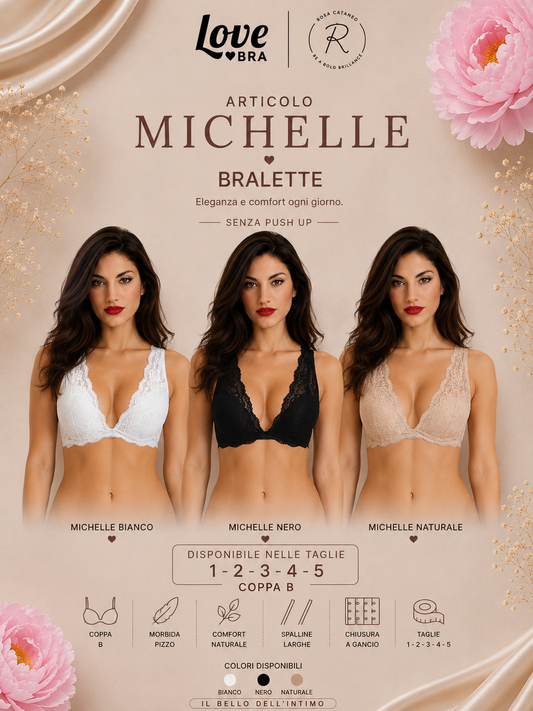 MICHELLE | Reggiseno Bralette in Pizzo Love and Bra