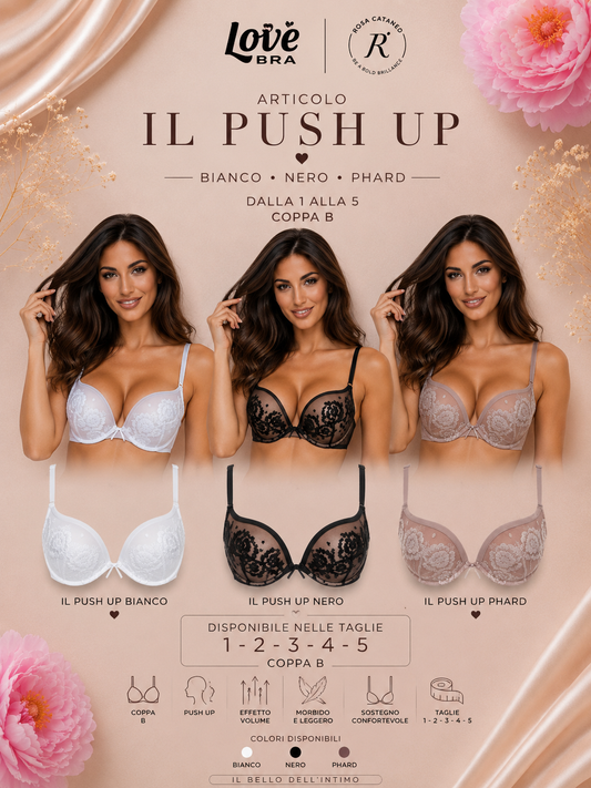 IL PUSH-UP | Reggiseno Push-Up Ricamato Royale Love and Bra