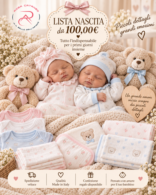 Lista Nascita da 100€ – Scegli la tua Opzione ❤️