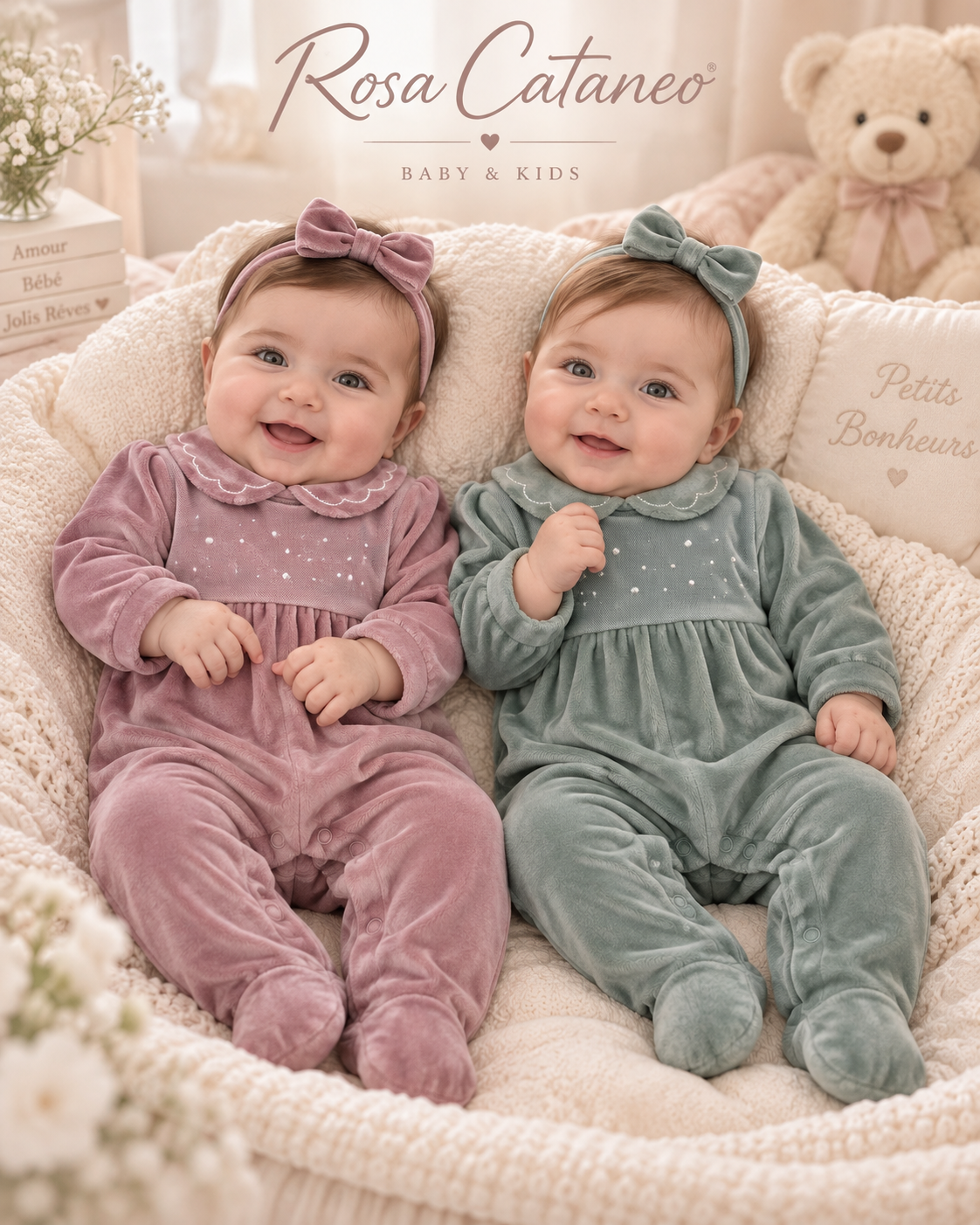 Tutina Neonata in Ciniglia Pastello – Art. TC0024AH