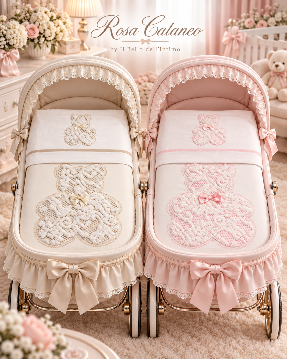 Set Coordinato Passeggino 4 Pezzi con Copripiumone e Imbottitura – Art. SSCS028-121