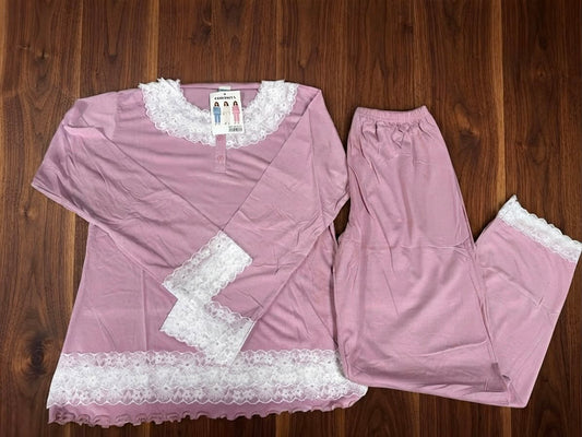 Pigiama Donna Premaman e Allattamento con Pizzo – Art. K-313
