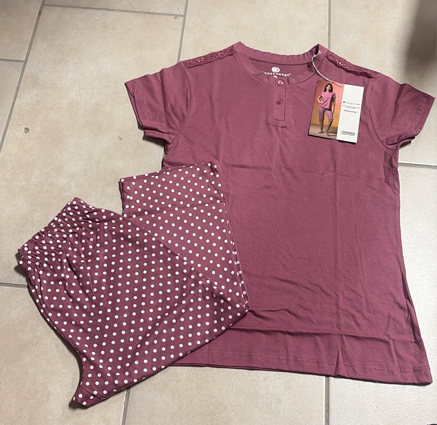 Pigiama donna in cotone corto capri – FERNANDA | LUNA LOUNGE