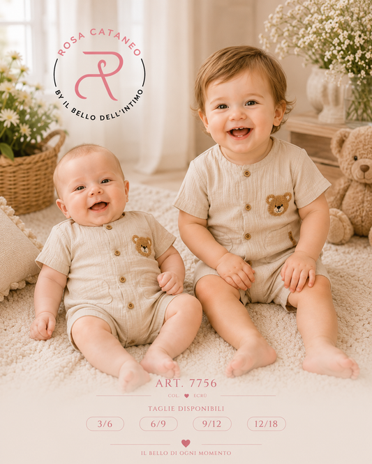 Pagliaccetto Orsetto in Cotone 🧸🤎