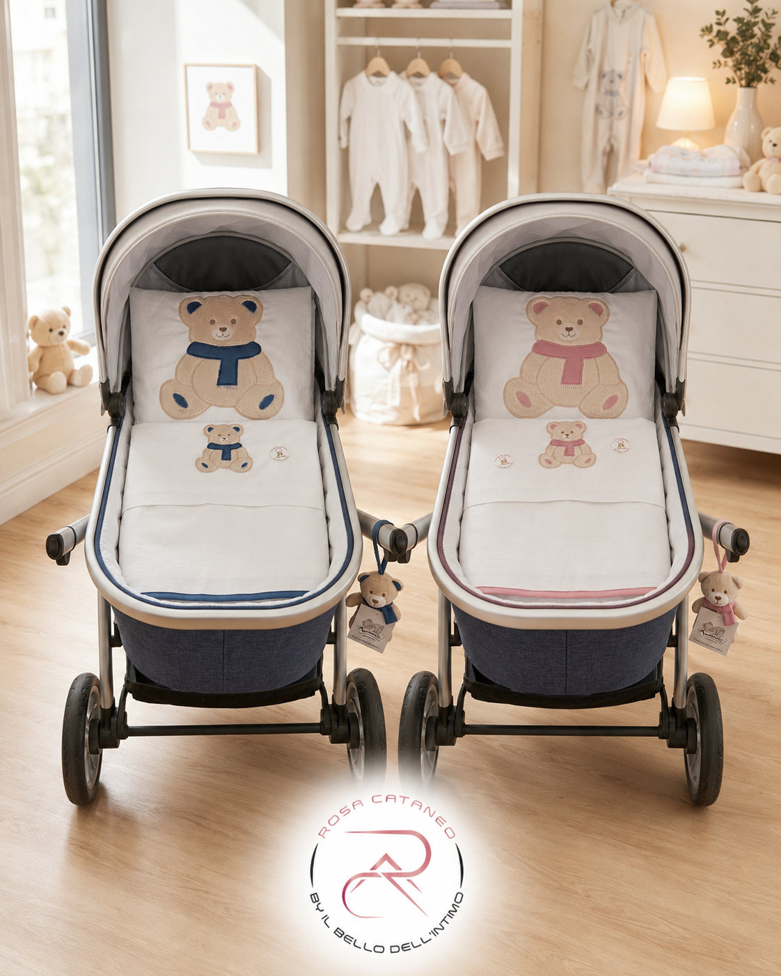 Piumoncino Passeggino con Imbottitura Estraibile e Lenzuola – Made in Italy