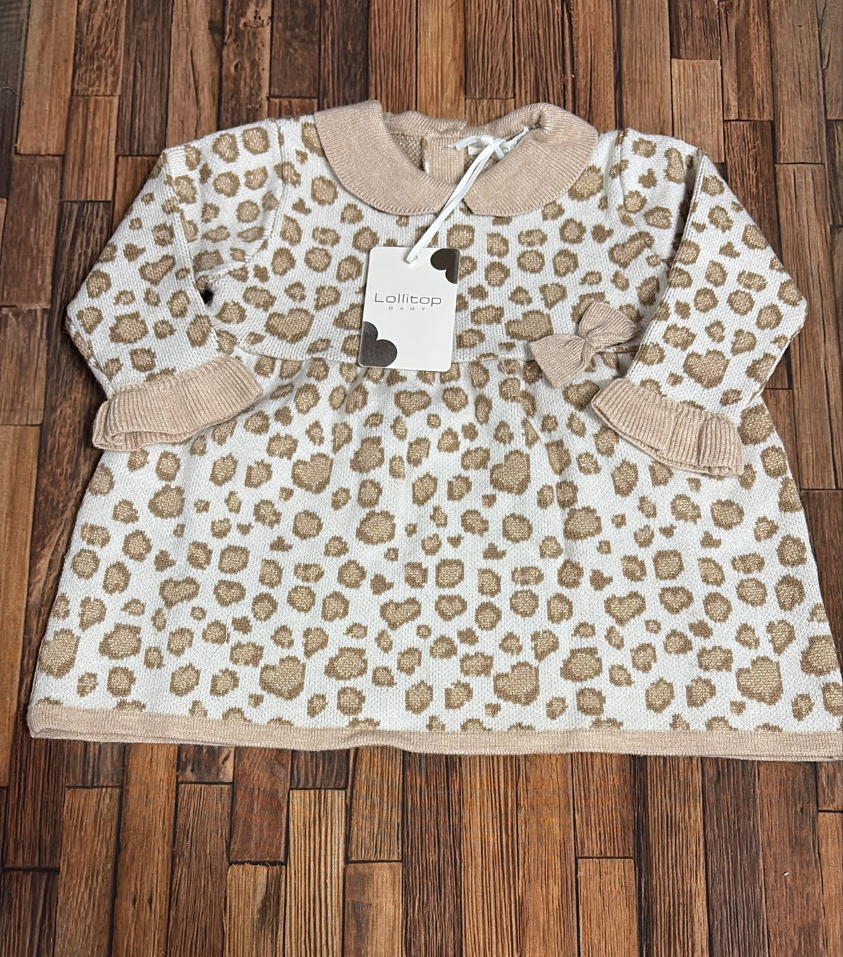 Vestitino Neonata in Maglia Animalier – Lollitop Baby