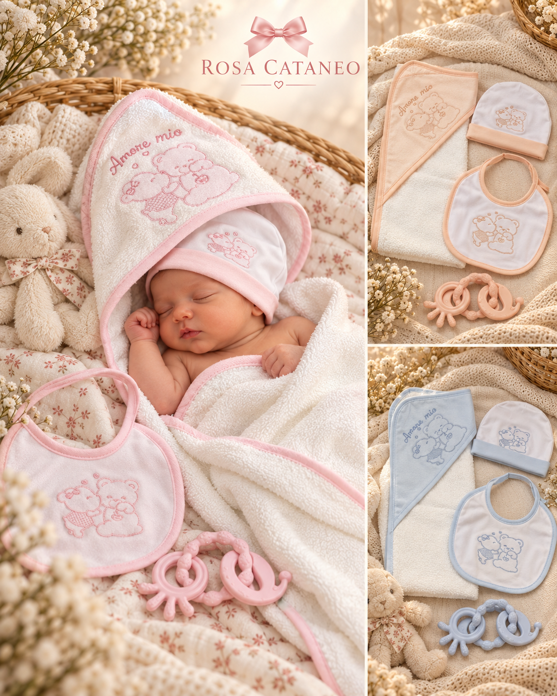 Set Regalo Neonato 4 Pezzi Melanie – Art. GB120