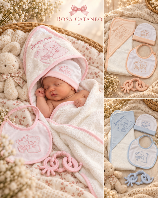 Set Regalo Neonato 4 Pezzi Melanie – Art. GB120