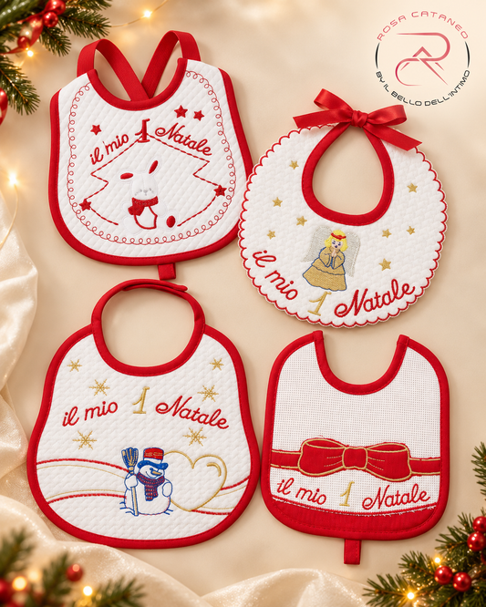 Bavette Natalizie Neonato Nancy Baby – Il Mio Primo Natale
