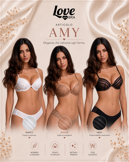 AMY | Reggiseno Push-Up in Tulle Love and Bra