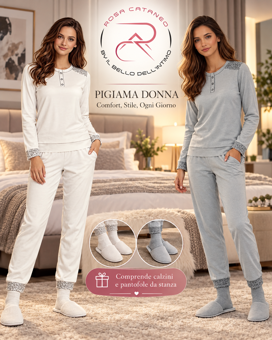 Pigiama Donna Reliable Filippine in Caldo Cotone