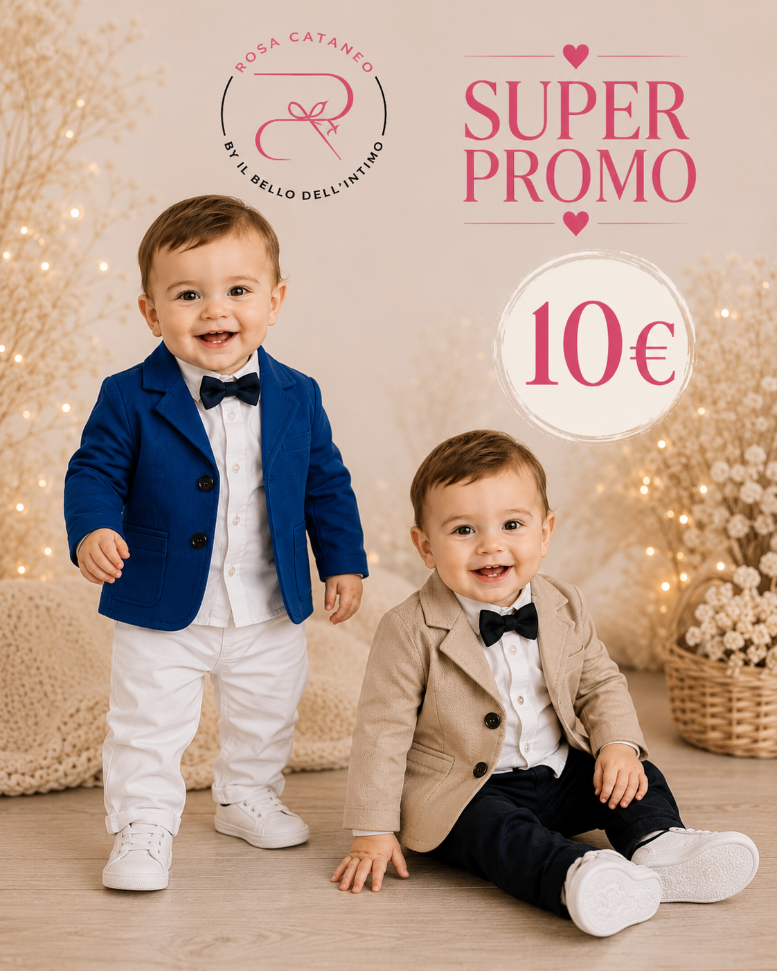 COMPLETO 4 PEZZI CON GIACCA NEONATO DA 12 A 36 MESI