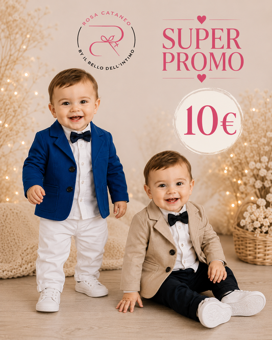 COMPLETO 4 PEZZI CON GIACCA NEONATO DA 12 A 36 MESI