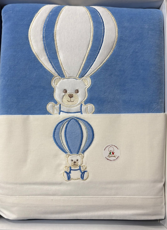 Kit Carrozzina Tenerotti con Copertina in Ciniglia e Lenzuola – Art. 35 518