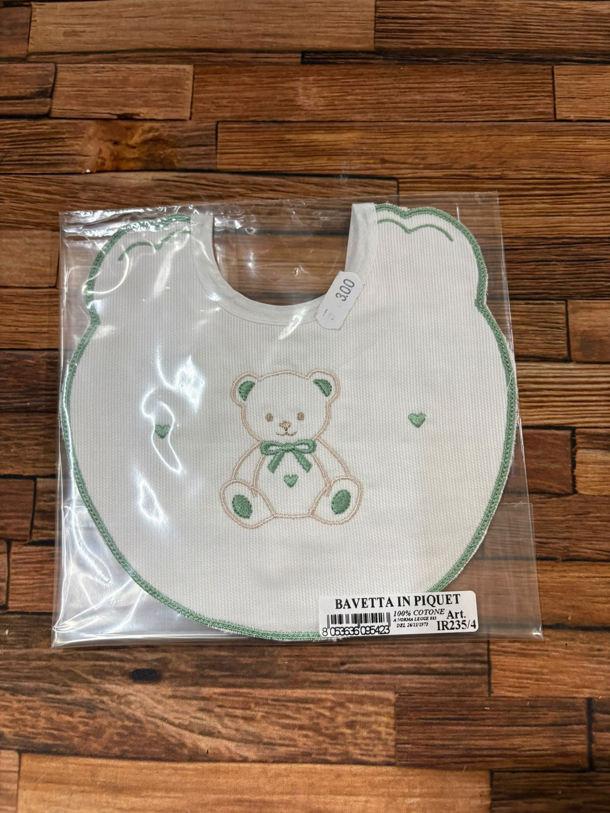 Bavette Neonato Ricamate Ornella – Collezione Orsetti