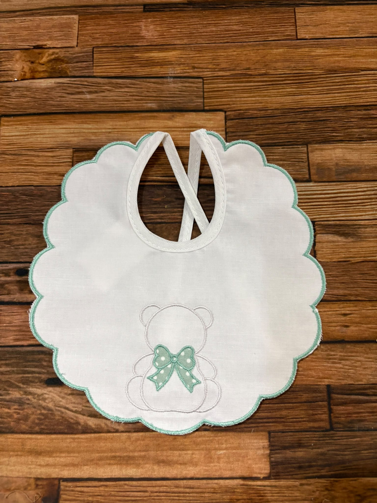 Bavette Neonato Ricamate Ornella – Collezione Orsetti