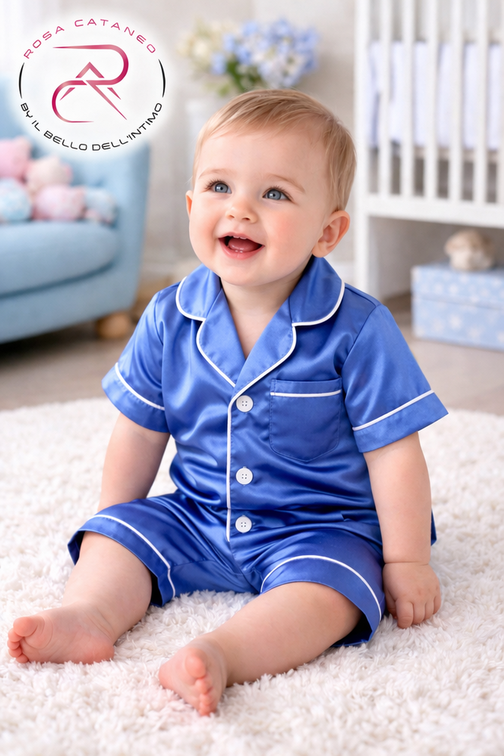 Pigiama neonato in raso con e senza personalizzazione