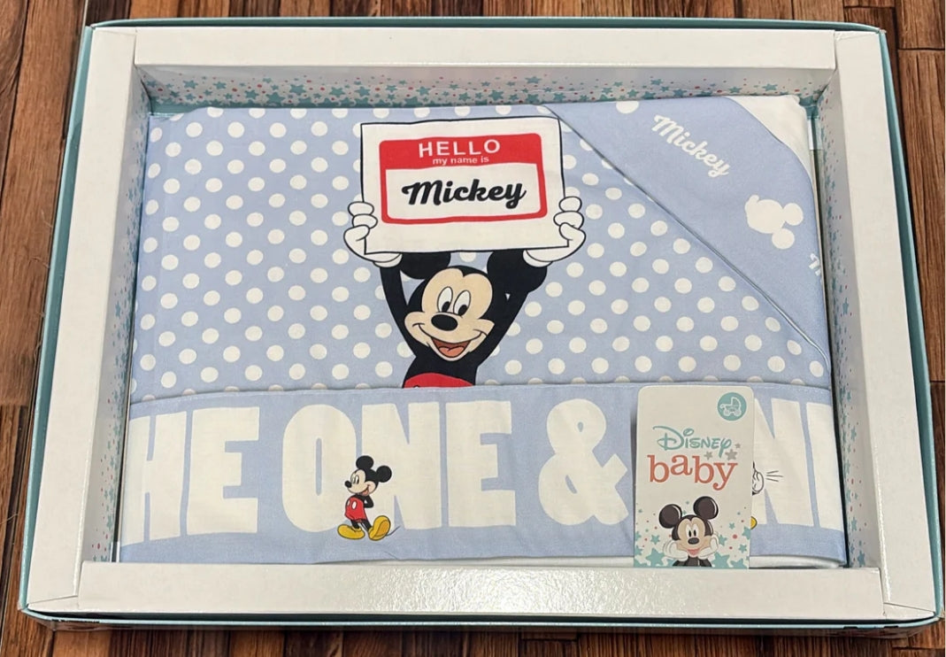 Lenzuola Passeggino Disney Baby Topolino e Minnie – 100% Cotone
