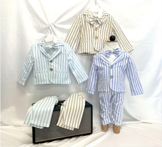 Completo neonato RIGHE – 4 pezzi
