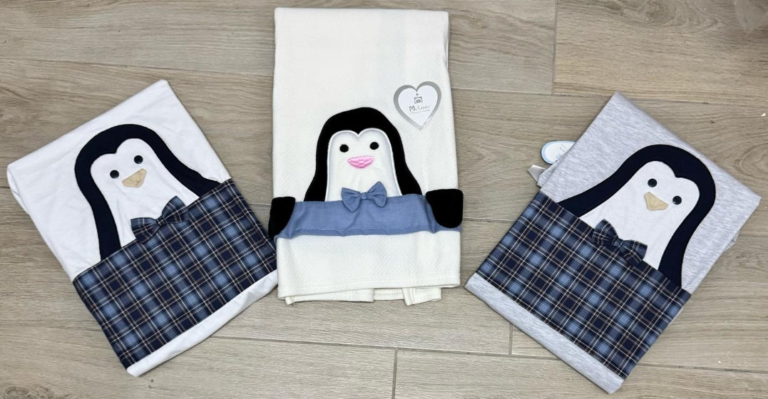 COPERTINA DI COTONE DELLA MELANIE MOD. PINGUINO A 10€