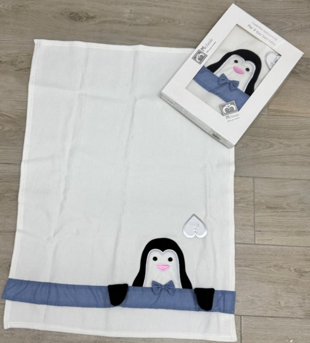 COPERTINA DI COTONE DELLA MELANIE MOD. PINGUINO A 10€