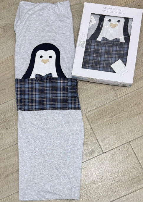 COPERTINA DI COTONE DELLA MELANIE MOD. PINGUINO A 10€