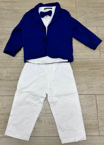 COMPLETO 4 PEZZI CON GIACCA NEONATO DA 12 A 36 MESI