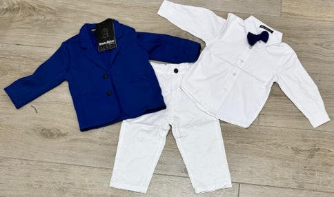COMPLETO 4 PEZZI CON GIACCA NEONATO DA 12 A 36 MESI