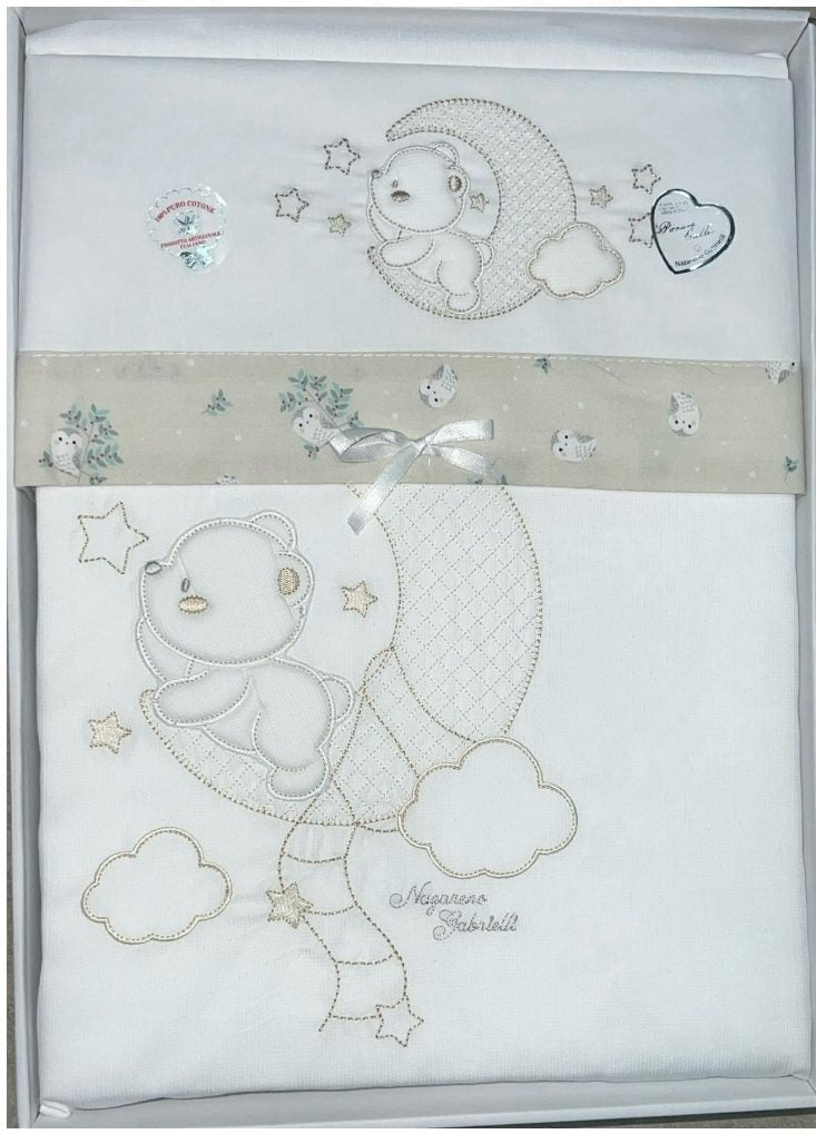 Completo Culla Next To Me Nazareno Gabrielli Moon 4 Pezzi Art. 465 Dis.51