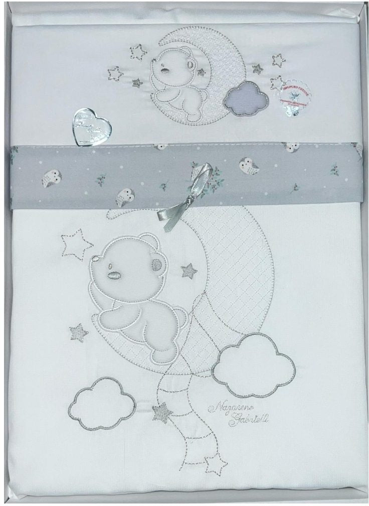 Completo Culla Next To Me Nazareno Gabrielli Moon 4 Pezzi Art. 465 Dis.51