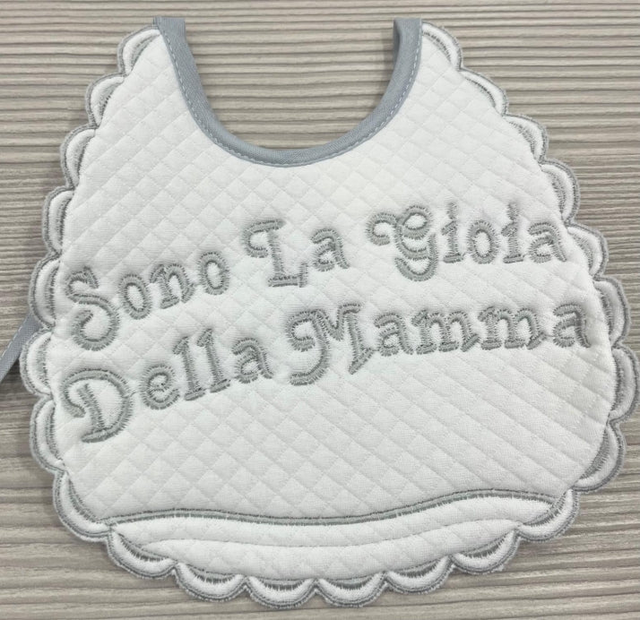 BAVETTA "SONO LA GIOIA DELLA MAMMA"