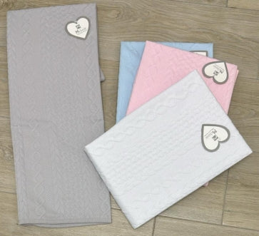 COPERTINA DI COTONE DELLA MELANIE MIS 100X140CM MOD. ANELLI A 13€
