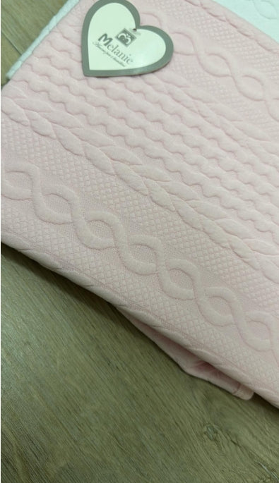 COPERTINA DI COTONE DELLA MELANIE MIS 100X140CM MOD. ANELLI A 13€
