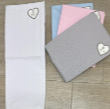 COPERTINA DI COTONE DELLA MELANIE MIS 100X140CM MOD. ANELLI A 13€