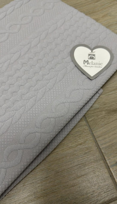 COPERTINA DI COTONE DELLA MELANIE MIS 75X95CM MOD. ANELLI A 10€