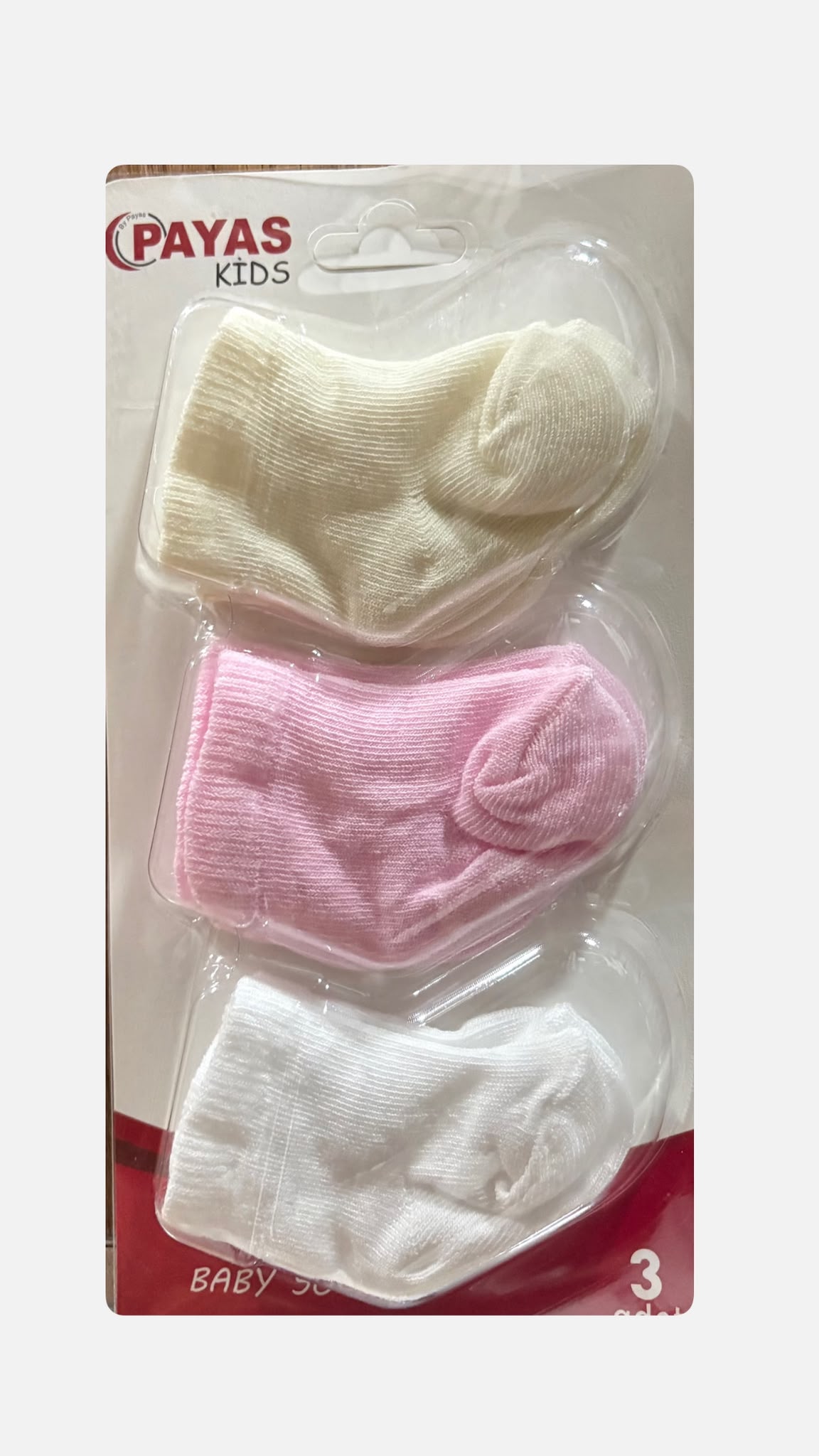 Set 3 Paia Calzini Neonato in Cotone tinta unita 👶🧦