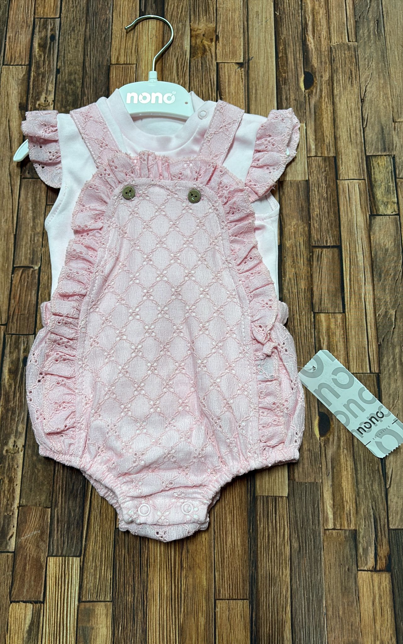 Pagliaccetto Neonata Rosa in Cotone – Art. 11446
