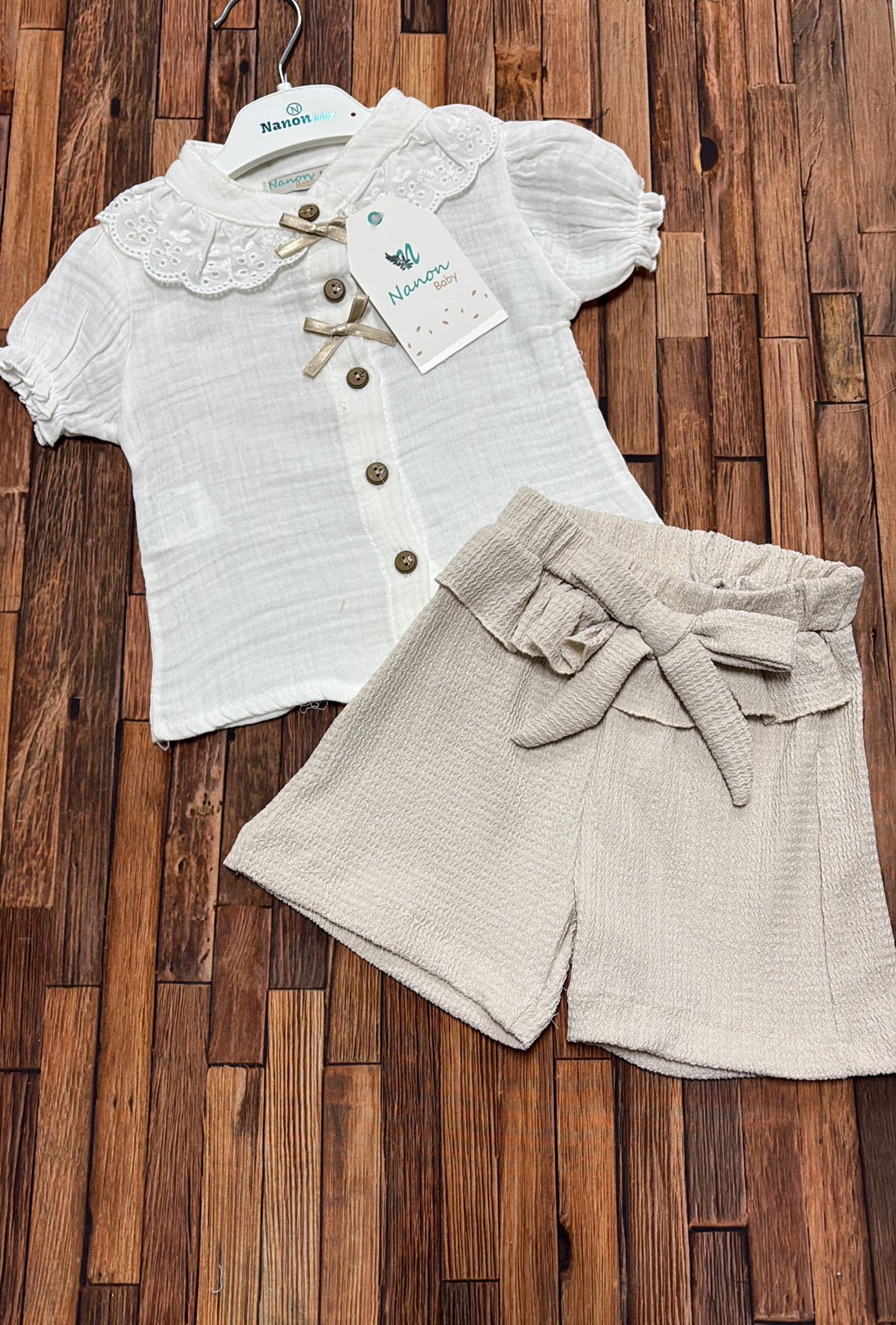 ✨ Completino Baby in Cotone – Eleganza Delicata