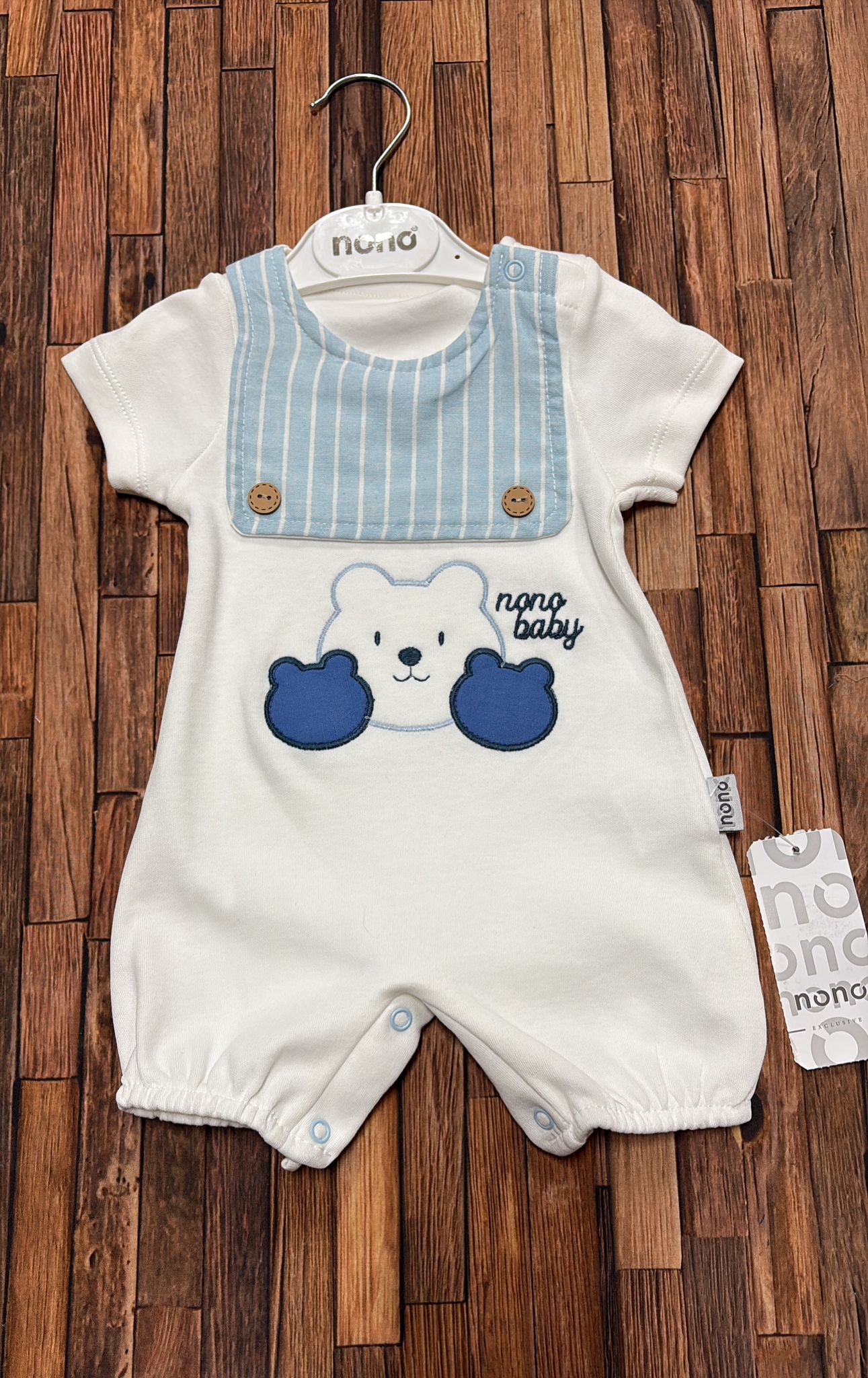 ✨ Pagliaccetto Baby in Cotone – Teddy Style